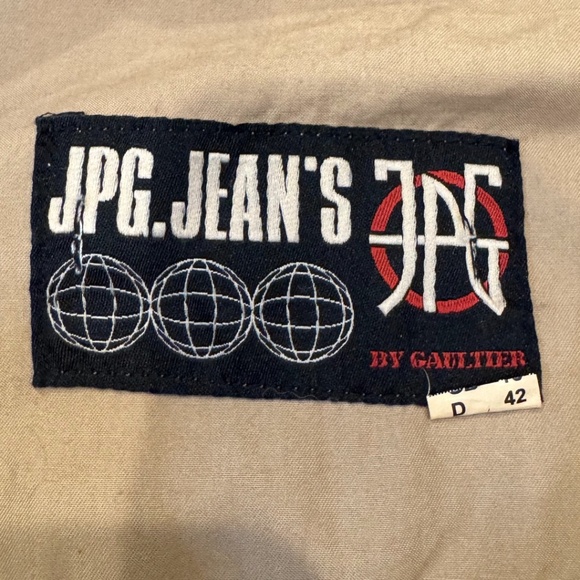 JPG Jean’s by Gaultier Beige Button-Front Jacket – Size D 42 (≈ US Medium) - Picture 11 of 13